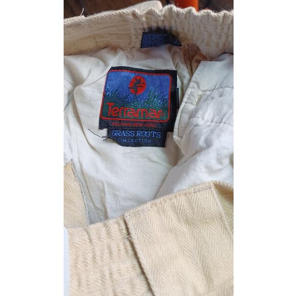 VTG Terramar NWT Women's Tan Corduroy Pants Size 6 Long Straight Leg High Rise - Picture 5 of 7